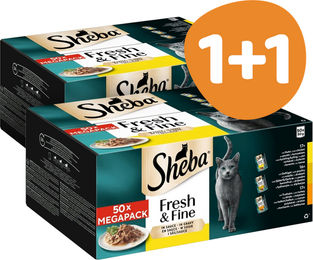 Sheba Fresh&Fine Katzen Nassfutter Geflügel Stückchen in Sauce Adult 50x50g – Bild 1 von 1