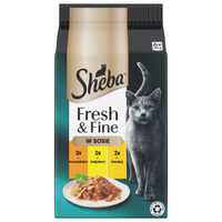 Produktbild von Sheba Fresh & Fine Katzen Nassfutter Stückchen in Sauce Huhn und Truthahn 6 x 50 g