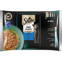 Produktbild von Sheba Katzen Nassfutter Fischauswahl Mini Filets in Sauce 12 x 85 g