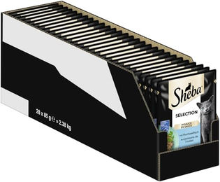 Sheba Katzen Nassfutter Selection mit Hochseefisch MSC in Sauce für erwachsene Katzen 28x85g – Bild 1 von 6