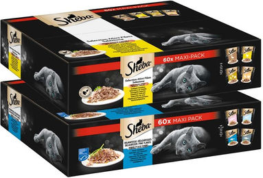 Produktbild von Sheba Katzen Nassfutter Stückchen in Sauce und Gelee Adult 120x85g - 120 x 85 g