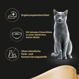 Sheba Katzen-Suppe Huhn mit Stückchen in Sauce für erwachsene Katzen 40x40g - 40 x 40 g – Bild 1 von 2
