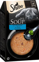 Sheba Katzen-Suppe mit Thunfisch für erwachsene Katzen 40x40g – Bild 1 von 3
