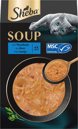 Sheba Katzen-Suppe Thunfisch mit Stückchen in Sauce 8 x 40 Gramm ohne Farb- und Aromastoffe sowie Konservierungsstoffe – Bild 1 von 4