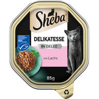 Produktbild von Sheba Katzenfutter Stückchen in Gelee mit Lachs MSC 22 x 85 g - 22 x 85 g