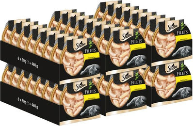 Sheba Katzennassfutter Filets Huhn in Sauce für erwachsene Katzen 3 x 60g ohne Farb- und Aromastoffe sowie Konservierungsstoffe – Bild 1 von 1