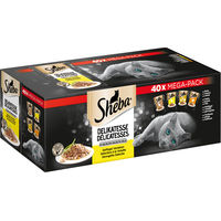 Produktbild von Sheba Katzennassfutter Stückchen in Gelee Geflügel 40 x 85g - 40 x 85 g