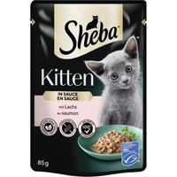 Produktbild von Sheba Kitten Katzenfutter Lachs in Sauce 28x85 g - 28 x 85 g