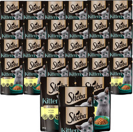 Sheba Kitten Nassfutter für Kätzchen mit Hühnerstückchen in Sauce, getreidefrei – Bild 1 von 3