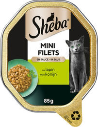 Sheba Mini Filets in Sauce Wild und Kaninchen Katzenfutter 22 x 85 g – Bild 1 von 1