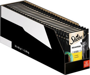 Sheba Nassfutter für Katzen Adult Huhn in Gelee 28 x 85g – Bild 1 von 2
