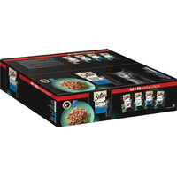 Produktbild von Sheba Nassfutter Stückchen in Gelee Fisch für erwachsene Katzen 60 x 85 g Multipack ohne Farb- und Aromastoffe sowie Konservierungsstoffe - 60 x 85 g