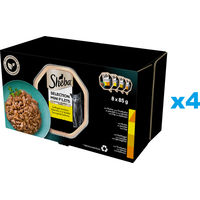 Produktbild von Sheba Nassfutter Stückchen in Sauce Huhn und Truthahn für adulte Katzen 32x85 g - 32 x 85 g