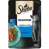 Produktbild von Sheba Nassfutter Thunfisch in Gelee für adulte Katzen 85g