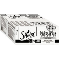 Produktbild von Sheba Nature's Collection Katzen Nassfutter Adult Stückchen in Sauce Huhn Truthahn Thunfisch Lachs Kabeljau Getreidefrei 96 x 85 g - 96 x 85 g