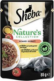Sheba Nature's Collection Katzen Nassfutter Huhn in Sauce für erwachsene Katzen getreidefrei 1 x 85g - 28 x 85 g – Bild 1 von 3