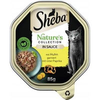 Produktbild von Sheba Nature's Collection Katzen Nassfutter Huhn in Sauce für erwachsene Katzen getreidefrei 22 x 85 g - 22 x 85 g