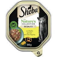 Produktbild von Sheba Nature's Collection Katzen Nassfutter Huhn mit Paprika in Sauce, getreidefrei, 22 x 85g - 22 x 85 g