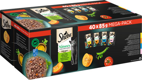 Sheba Nature's Collection Katzen Nassvollnahrung Stückchen in Sauce Huhn 40x85g - 40 x 85 g – Bild 1 von 5