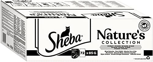 Sheba Nature's Collection Katzennassfutter Feine Vielfalt MSC Stückchen in Sauce Adult 72 x 85g - 72 x 85 g – Bild 1 von 5