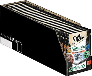 Sheba Nature's Collection Katzennassfutter Thunfisch MSC Stückchen in Sauce für erwachsene Katzen 28 x 85g – Bild 1 von 3