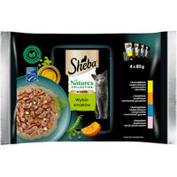 Produktbild von Sheba Nature’s Collection Nassfutter für adulte Katzen mit Huhn, Pute, Thunfisch und Lachs in Sauce, getreidefrei, 4x85g - 20 x 85 g