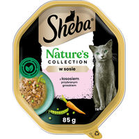 Produktbild von Sheba Nature's Collection Nassfutter für adulte Katzen mit Lachs in Soße getreidefrei 85 g - 85 g