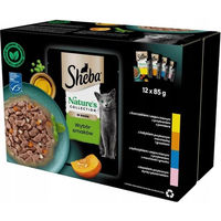 Produktbild von Sheba Nature's Collection Nassfutter für erwachsene Katzen mit Huhn, Thunfisch und Lachs in Soße 12x85g ohne Farb- und Aromastoffe - 12 x 85 g