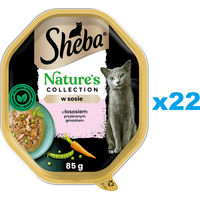 Produktbild von Sheba Nature's Collection Nassfutter mit Lachs für adulte Katzen getreidefrei und glutenfrei 22x85 g - 22 x 85 g