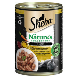 Produktbild von Sheba Natures Collection Geflügel Pastete für erwachsene Katzen getreidefrei 12 x 400 g - 12 x 400 g