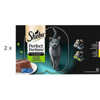 Produktbild von Sheba Perfect Portions Feine Vielfalt Katzen Nassfutter Adult Lachs und Huhn 2 x 16 x 37,5 g - 32 x 37,5 g