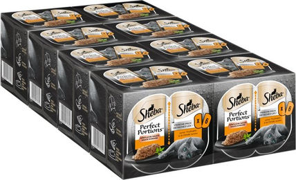 Sheba Perfect Portions Stückchen in Sauce Truthahn Nassfutter für erwachsene Katzen 8 x 37,5g – Bild 1 von 3