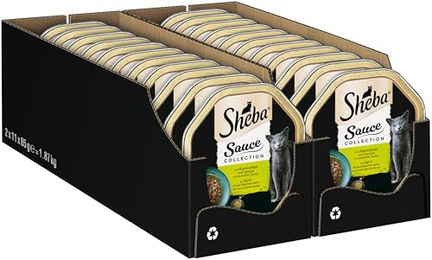 Sheba Sauce Collection Katzen Nassfutter mit Kaninchen und Gemüse für erwachsene Katzen 2 x 85 g – Bild 1 von 5