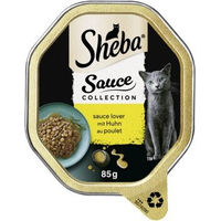 Produktbild von Sheba Sauce Collection Katzen Nassfutter Stückchen in Sauce Huhn 22x85 g - 22 x 85 g