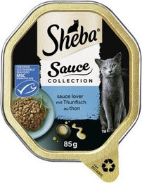 Sheba Sauce Collection Katzen Nassfutter Stückchen in Sauce Thunfisch MSC 22x85 g - 22 x 85 g – Bild 1 von 2