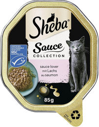 Sheba Sauce Collection Sauce Lover Katzen Nassfutter mit Lachs MSC-Zertifiziert für erwachsene Katzen 2 x 85g – Bild 1 von 5