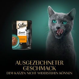 Sheba Sauce Collection Sauce Lover Katzen Nassfutter Stückchen in Sauce Truthahn 28x85 g - 28 x 85 g – Bild 1 von 2
