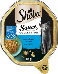 Sheba Sauce Lover Katzen Nassfutter Stückchen in Sauce Thunfisch 22 x 85 g – Bild 1 von 2