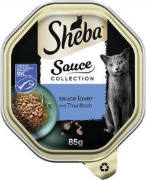 Sheba Sauce Lover Katzen Nassfutter Stückchen in Sauce Thunfisch MSC 22 x 85 g - 22 x 85 g – Bild 1 von 5