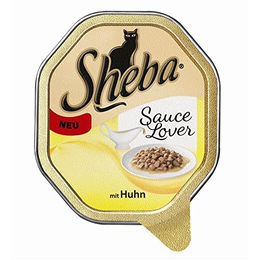 Produktbild von Sheba Sauce Lover Katzenfutter Stückchen in Sauce Huhn 36 x 85g