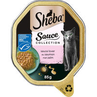 Produktbild von Sheba Sauce Lover Lachs Katzenfutter 22 x 85 g