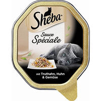 Produktbild von Sheba Schale Speciale Katzenfutter mit Huhn und Truthahn in Sauce 22x85g - 22 x 85 g