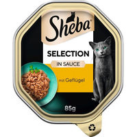 Produktbild von Sheba Selection Geflügelstückchen in Sauce Katzenfutter Adult 22 x 85 g - 22 x 85 g