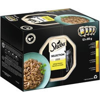 Produktbild von Sheba Selection in Sauce Geflügel Variation Katzen Nassfutter für Adult 12 x 85 g - 12 x 85 g