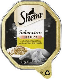 Sheba Selection Katzen Nassfutter Geflügelstückchen in Sauce 22x85g - 22 x 85 g – Bild 1 von 2