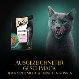 Sheba Selection Katzen Nassfutter Lachs in Sauce 28x85 g - 28 x 85 g – Bild 1 von 2