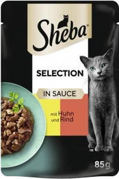 Sheba Selection Katzen Nassfutter Stückchen in Sauce mit Huhn und Rind Adult 24 x 85g - 85 g – Bild 1 von 6