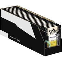Produktbild von Sheba Selection Nassfutter für Katzen Adult Geflügel Stückchen in Sauce 28 x 85g