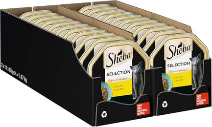 Sheba Selection Nassfutter für Katzen Huhn Stückchen in Sauce 2 x 85g – Bild 1 von 6