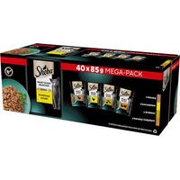 Produktbild von Sheba Selection Nassfutter für adulte Katzen mit Geflügel Ente Huhn und Pute in Sauce 40x85 g - 40 x 85 g